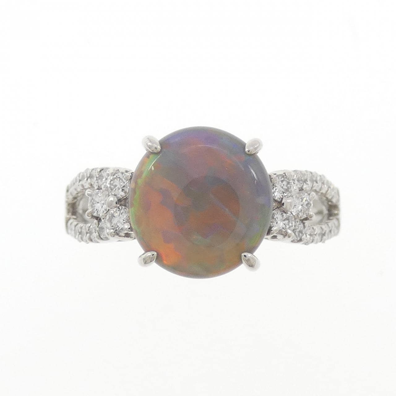 PT900 ブラックオパール リング 1.89CT