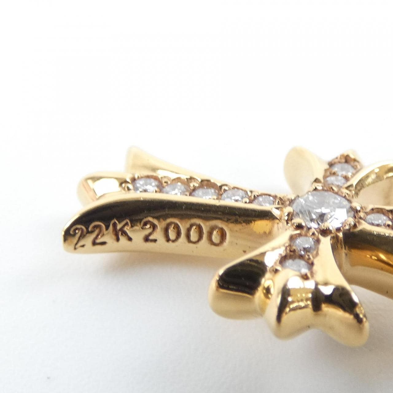 クロムハーツ CHROME HEARTS TINY CH CROSS F PAVE DMND　タイニーファットクロス 202033746GLDXXX011 ペンダント