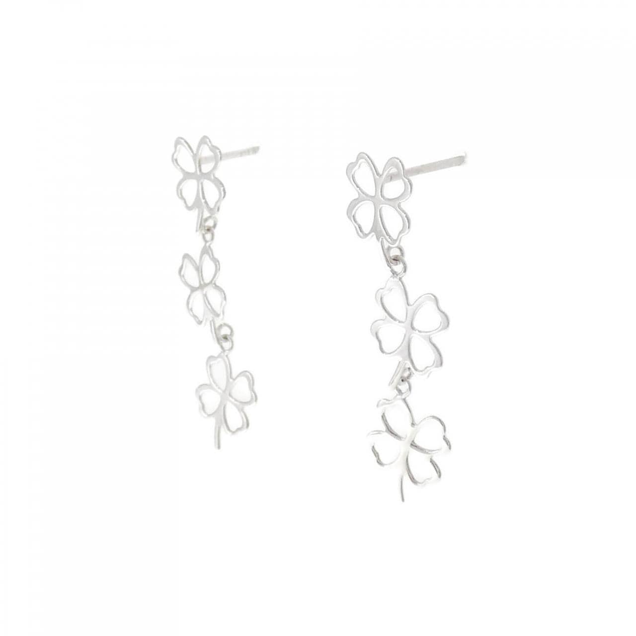 K14WG Clover Earrings