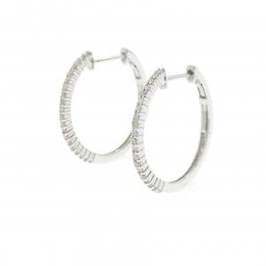 K18WG ダイヤモンド ピアス 0.2CT