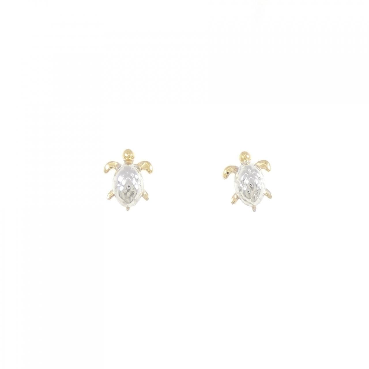 K14WG/K18 タートル ピアス