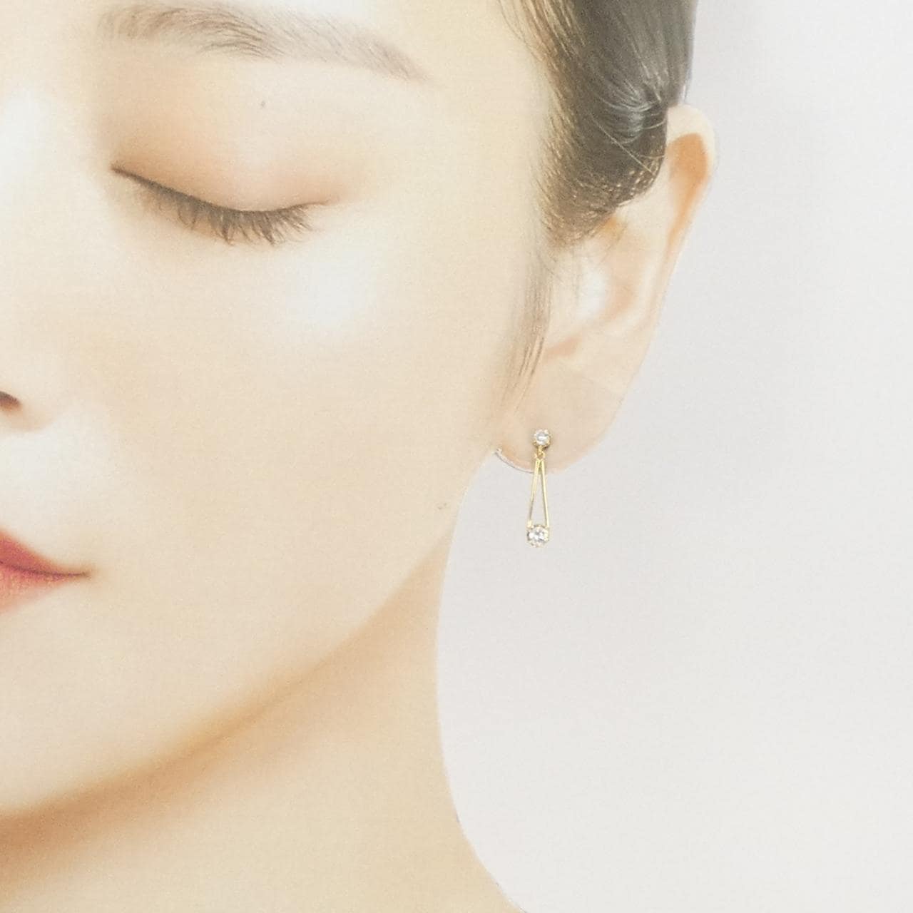 K18YG ダイヤモンド ピアス 0.50CT