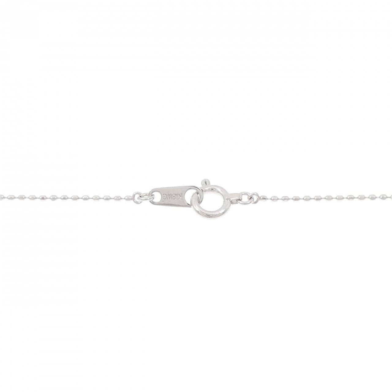 K18WG ダイヤモンド ネックレス 0.13CT