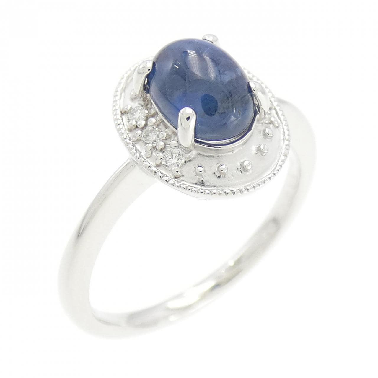 K18WG Sapphire Ring 1.42CT