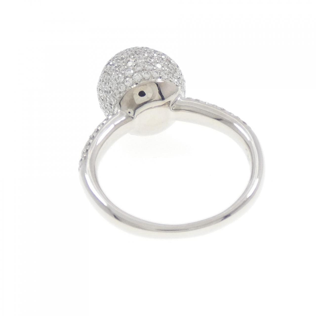 750WG パヴェ ダイヤモンド リング 1.18CT