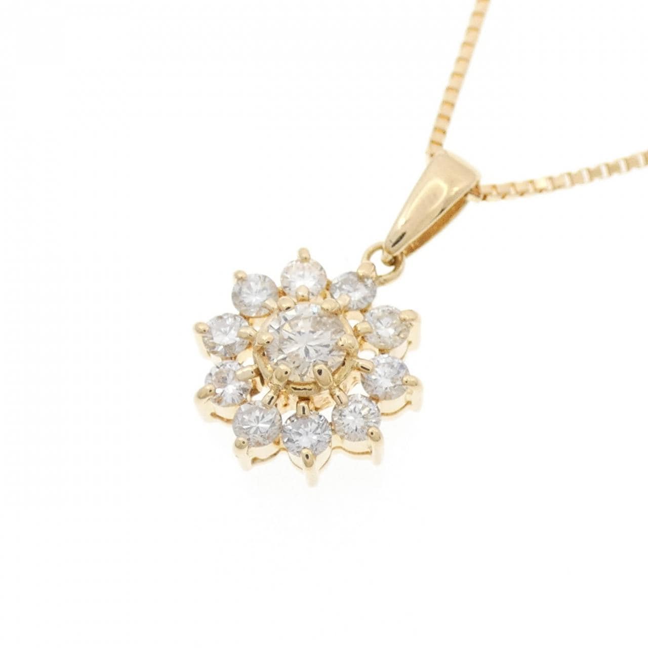 K18YG ダイヤモンド ネックレス 0.51CT