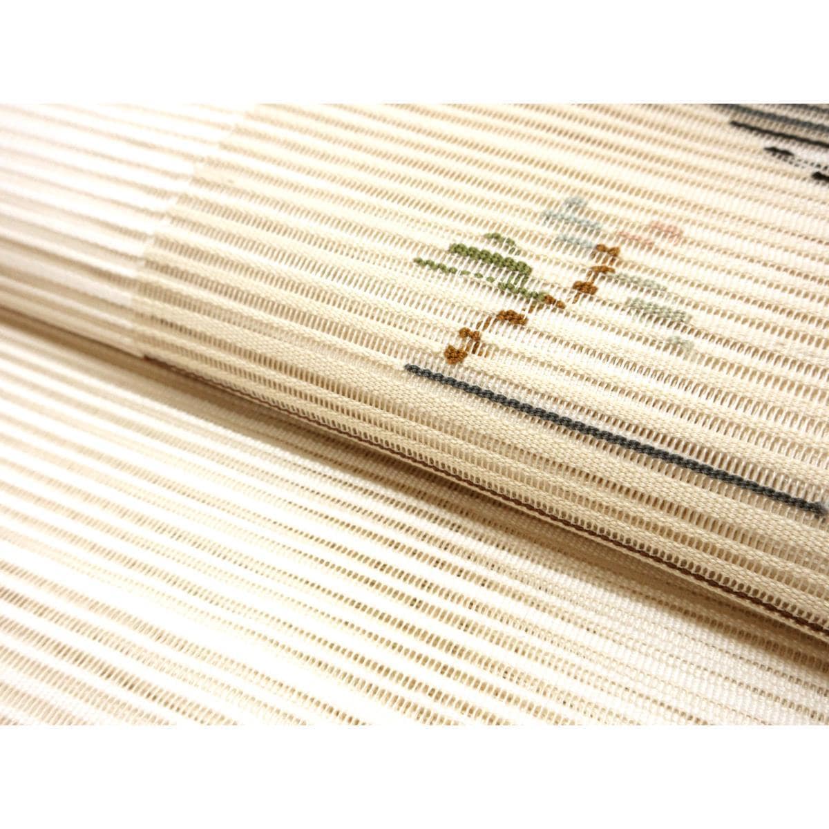 夏名古屋帯　絽綴織