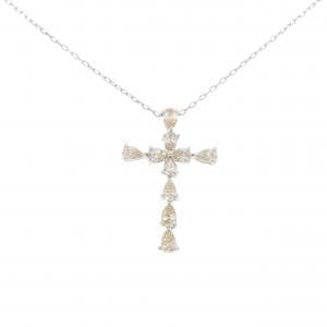 PT900/PT850 クロス ダイヤモンド ネックレス 1.01CT