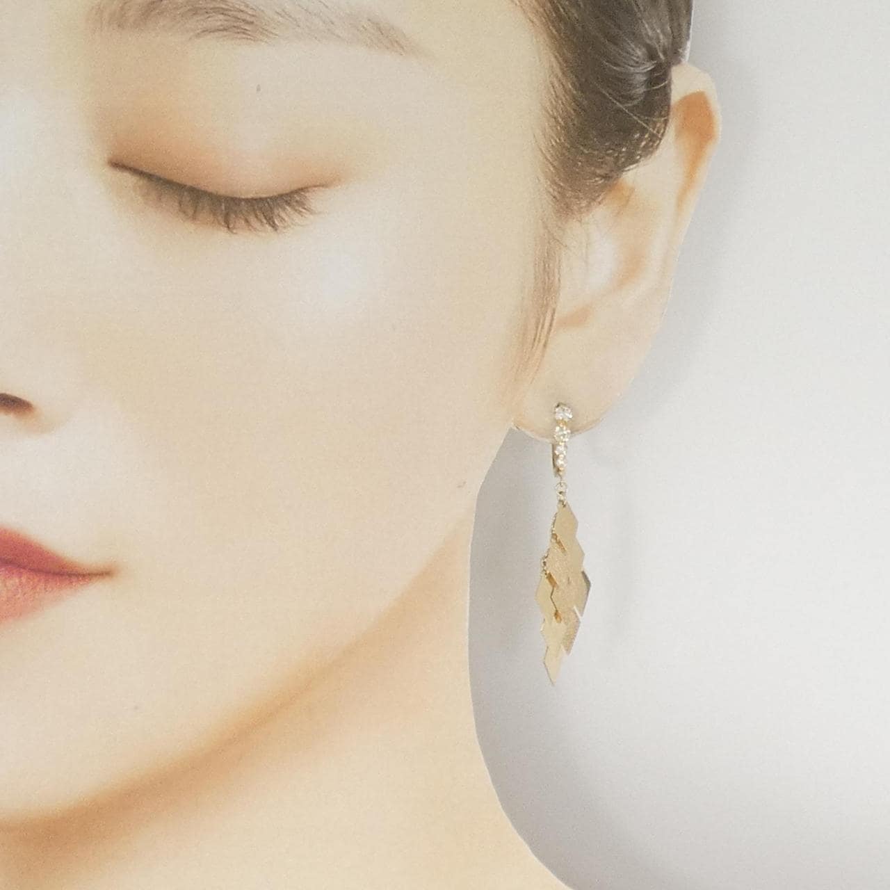 K18YG/K10YG ダイヤモンド ピアス 0.50CT