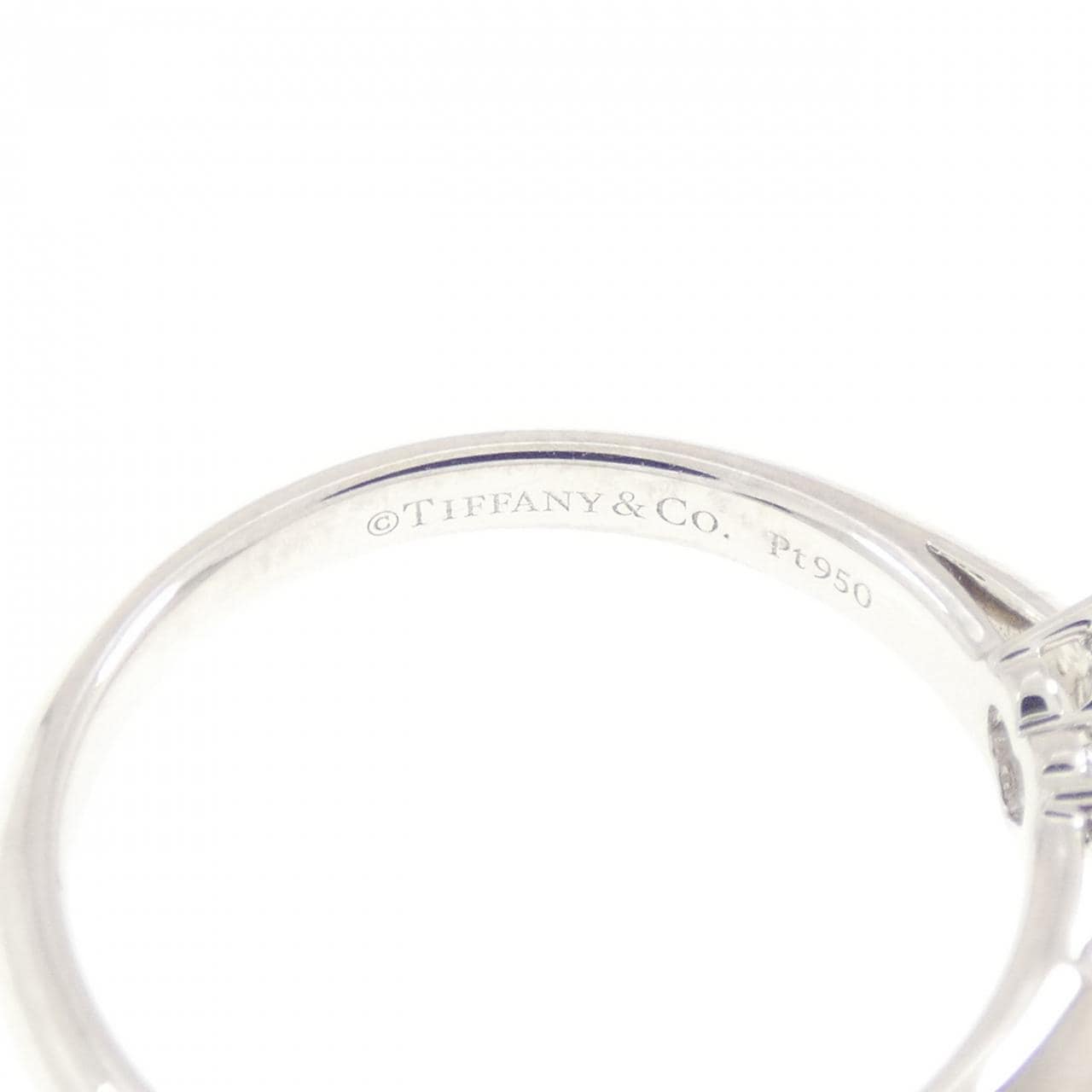 ティファニー ハートシェイプ リング 0.49CT D IF ハートシェイプ