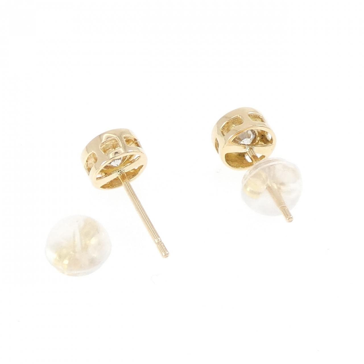 K18YG ダイヤモンド ピアス 0.16CT