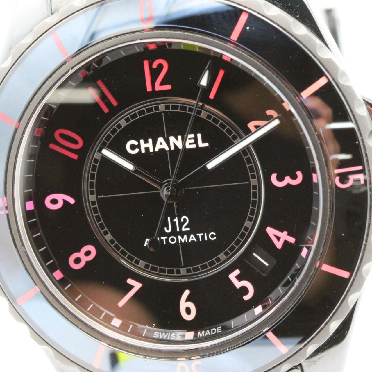 シャネル J12BLUSH キャリバー12.1 38mmセラミック H10312 セラミック 自動巻