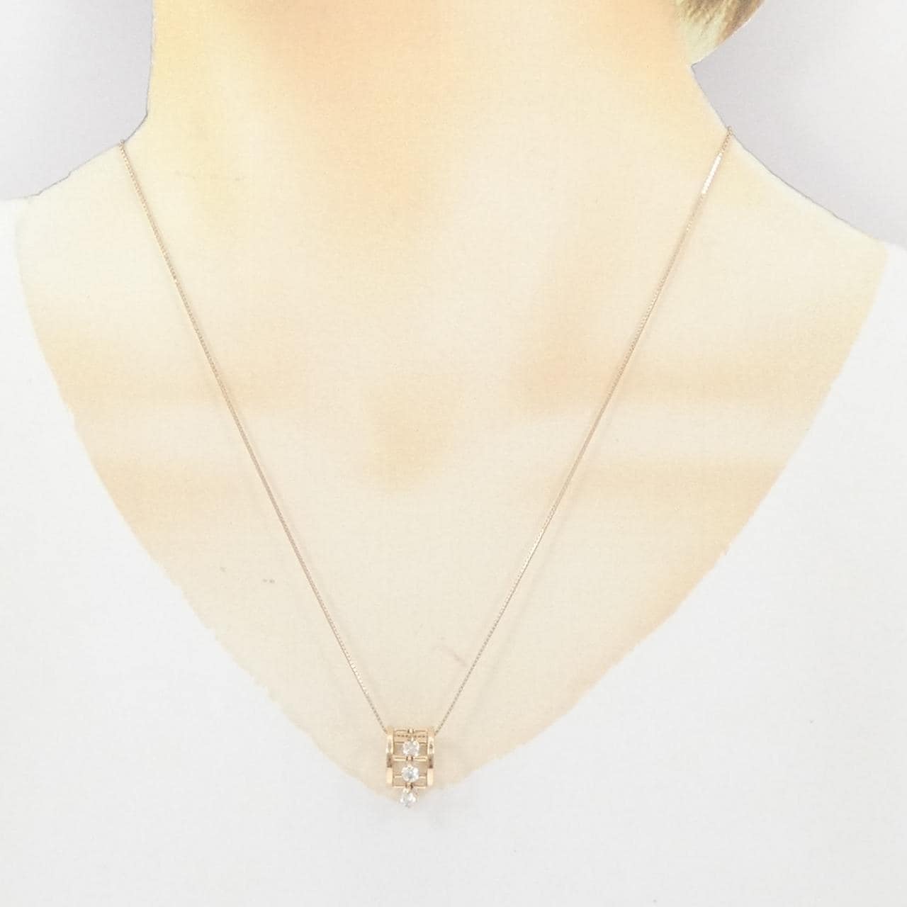 K18PG ダイヤモンド ネックレス 0.51CT