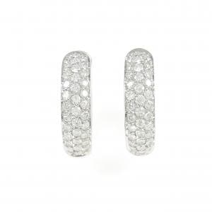 18KTWG ダイヤモンド ピアス 1.60CT