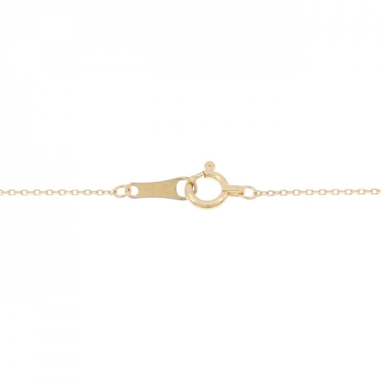 K18YG イニシャルR ダイヤモンド ネックレス 0.09CT