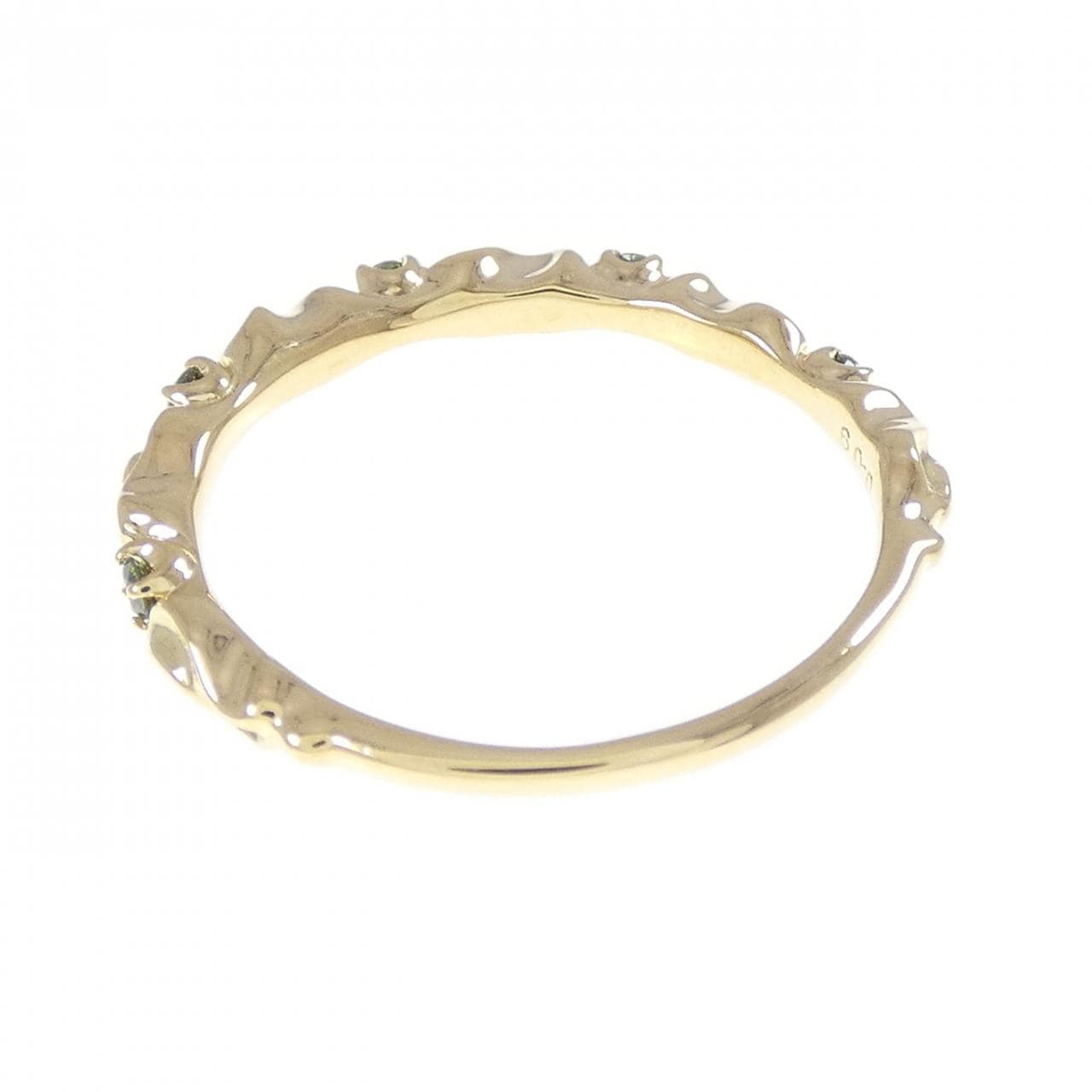 K18YG ダイヤモンド リング 0.09CT