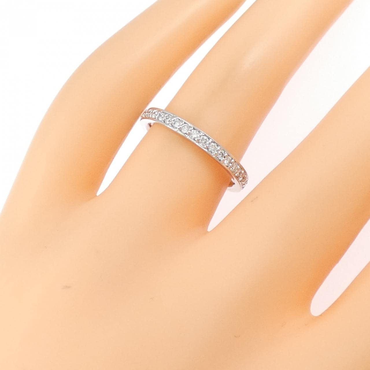 K18WG フルエタニティ ダイヤモンド リング 0.50CT