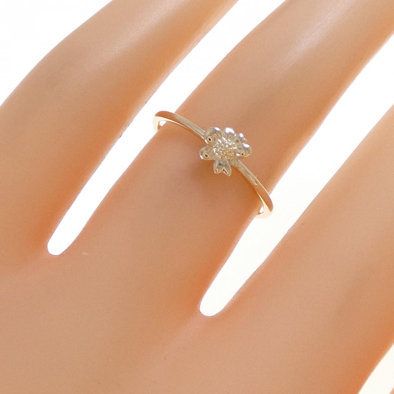 K10YG フラワー リング