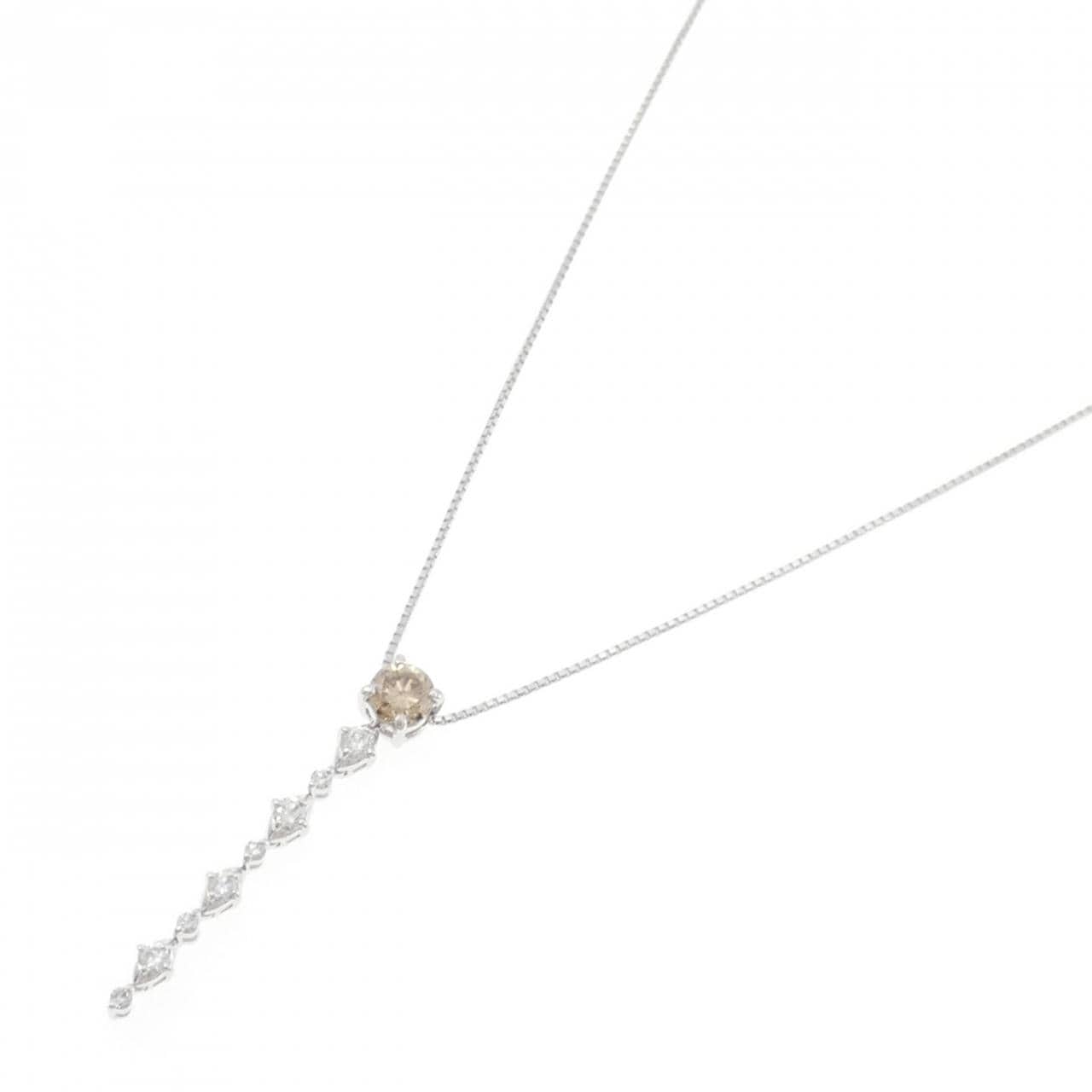 PT900/K18WG ダイヤモンド ネックレス 1.023CT