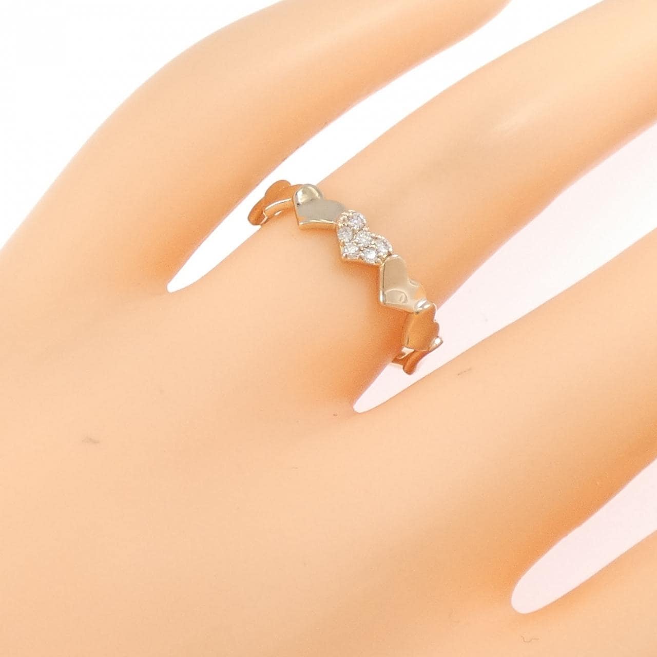 サマンサティアラ ハート ダイヤモンド リング 0.06CT