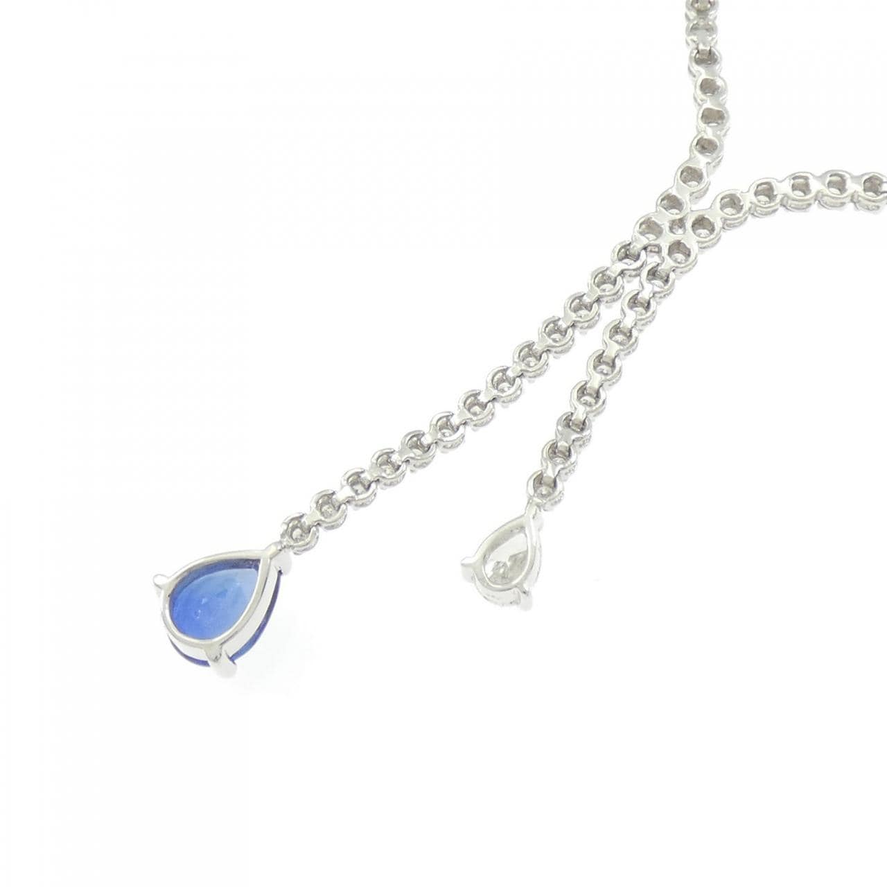 PT900/K18WG サファイヤ ネックレス 1.38CT