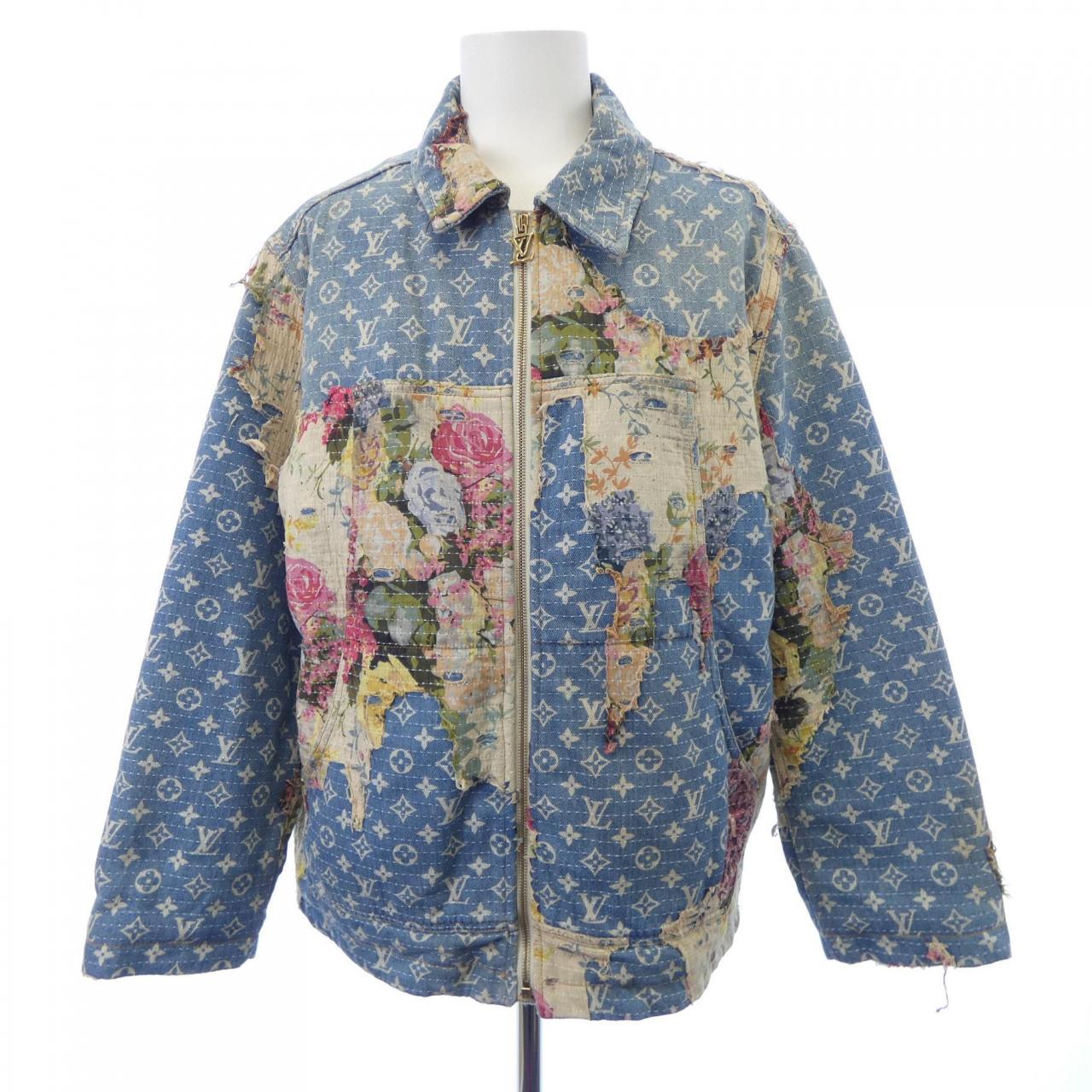 ルイヴィトン LOUIS VUITTON デストロイドワークウェアデニムジャケット HNA90WJF0 ジャケット