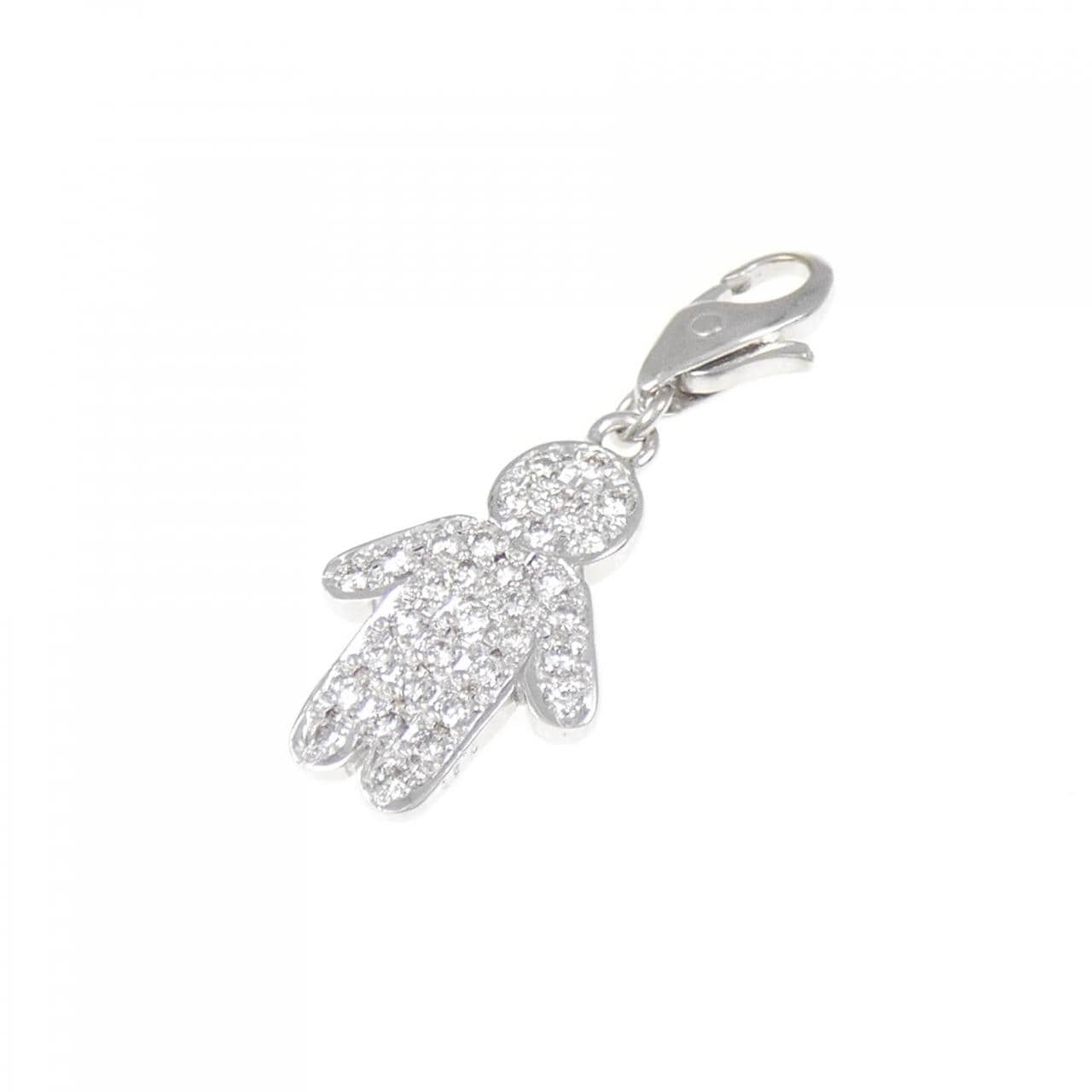 K18WG ダイヤモンド ペンダント 0.21CT
