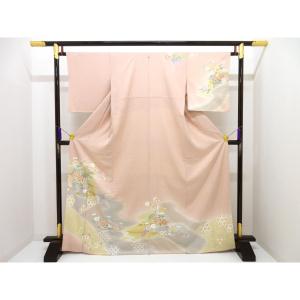 訪問着　友禅金彩加工　ボカシ染