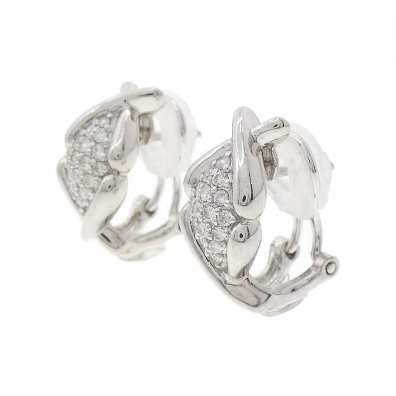 PT900/K18WG ダイヤモンド ピアス/イヤリング 0.26CT