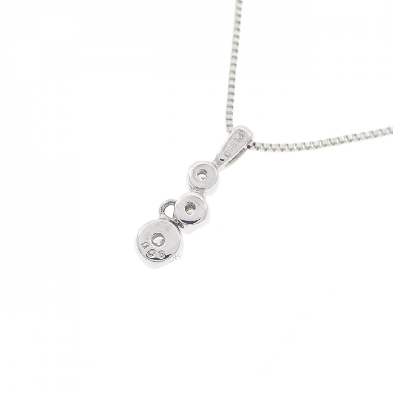 PT950/PT850 ダイヤモンド ネックレス 0.06CT