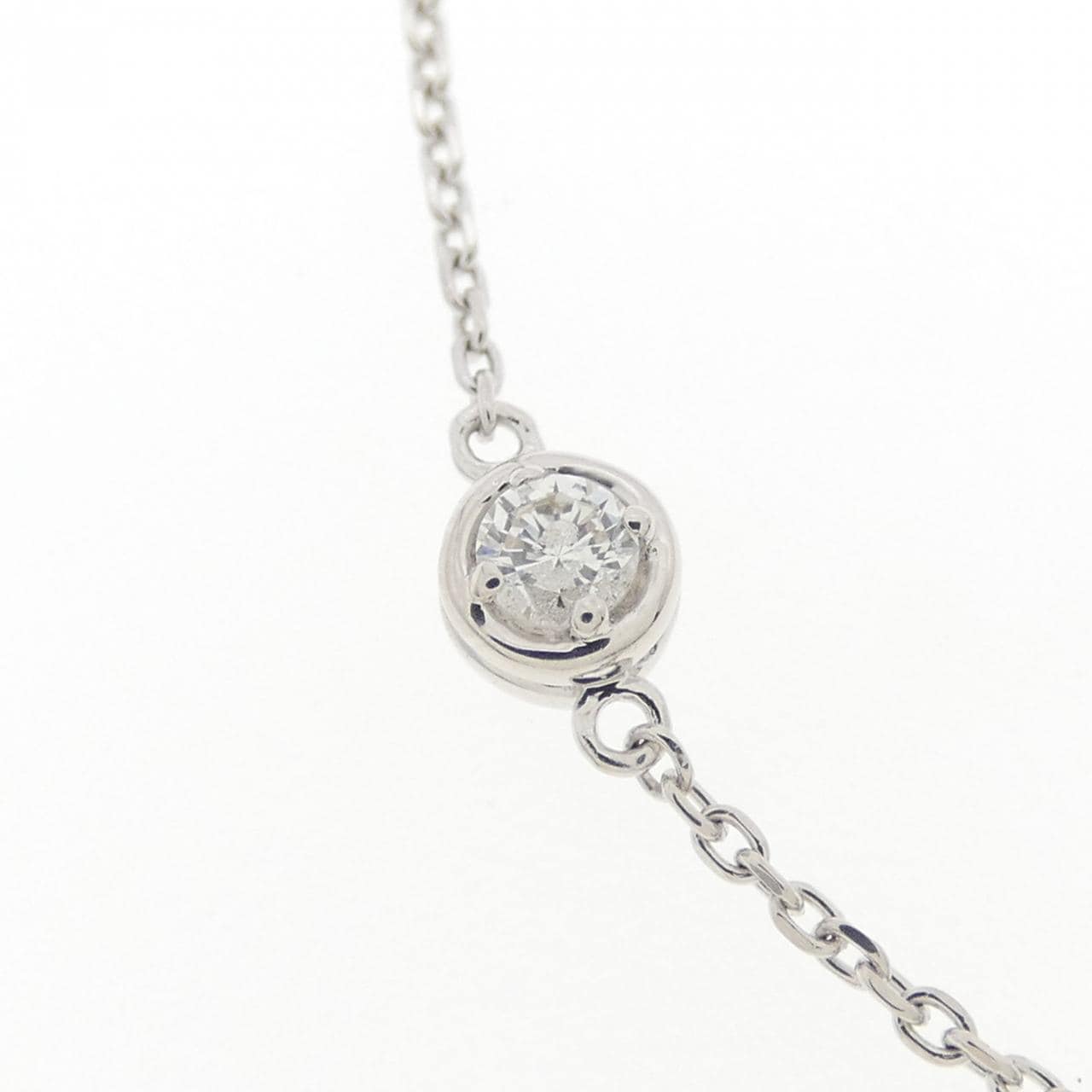 K18WG ダイヤモンド ネックレス 0.50CT