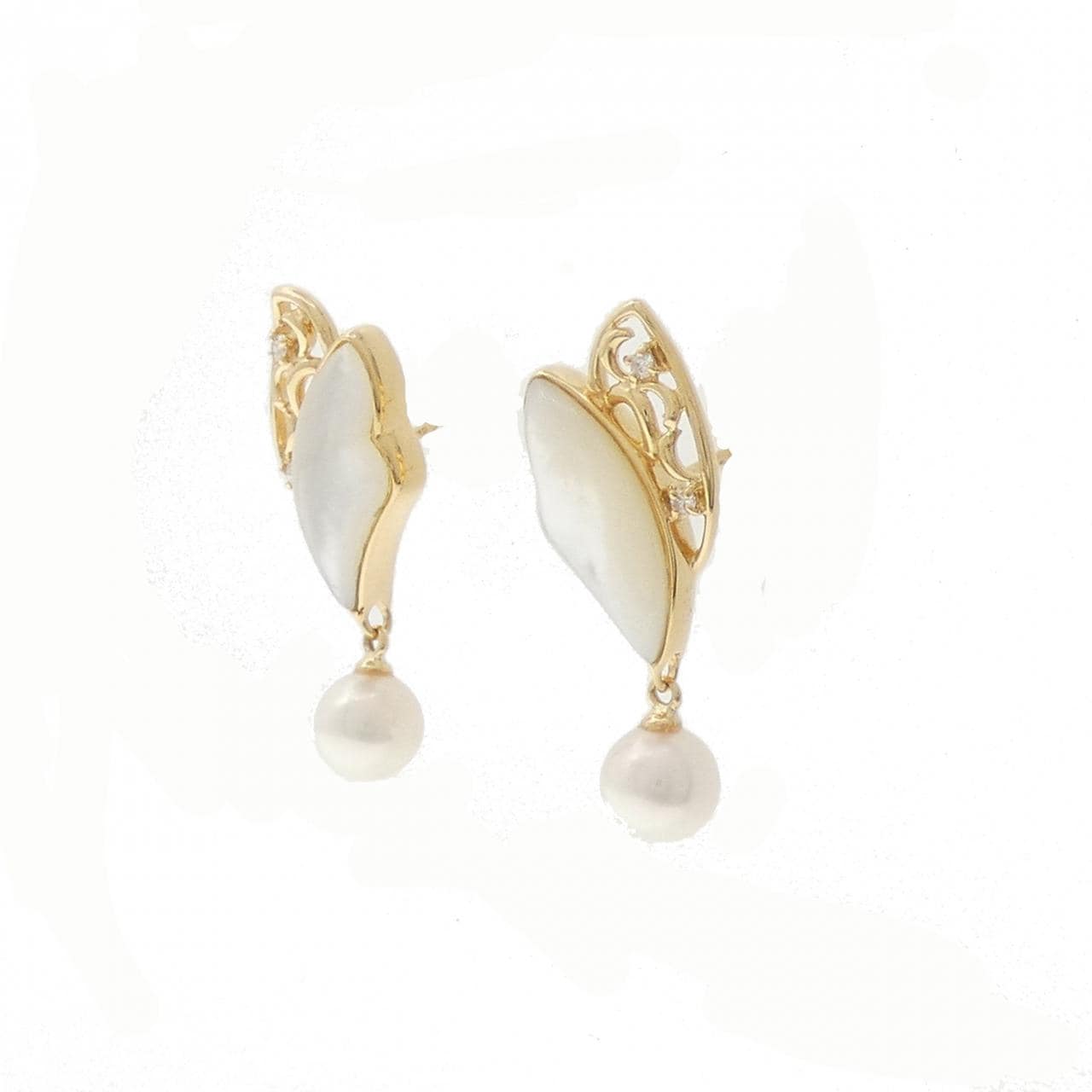 K18YG カラーストーン ピアス