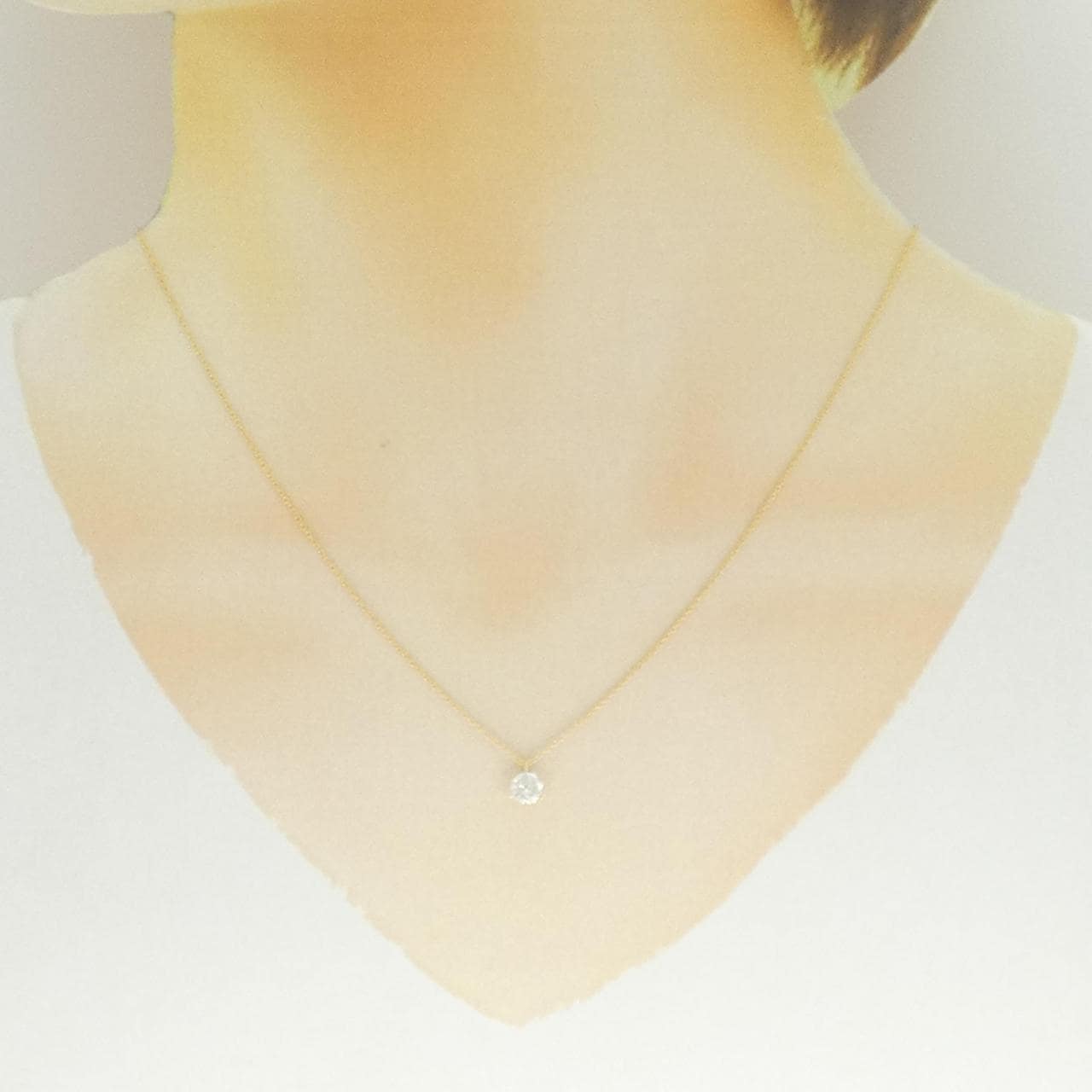 【リメイク】K18YG ダイヤモンド ネックレス 0.414CT H I1 Good