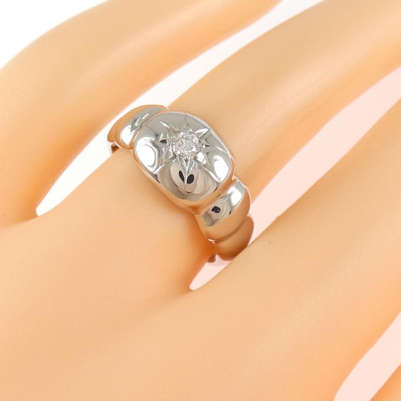 PT900钻石戒指0.09克拉