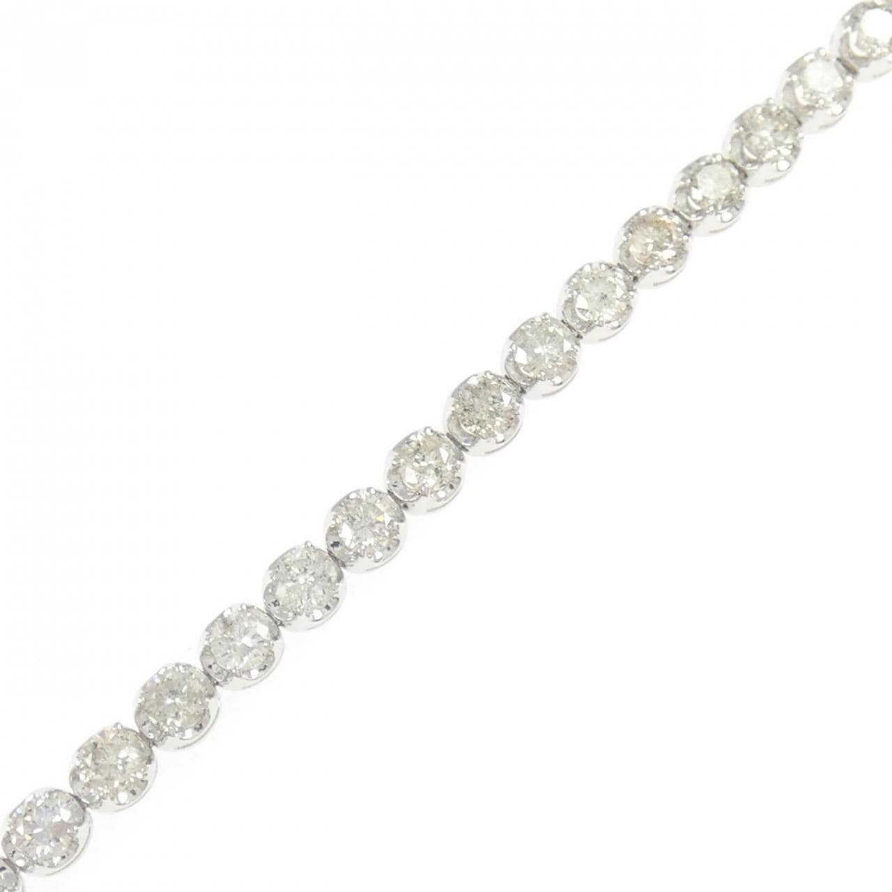 K18WG ダイヤモンド ブレスレット 3.00CT