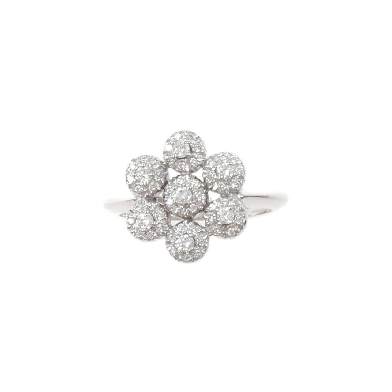 ポンテヴェキオ フラワー ダイヤモンド リング 0.28CT