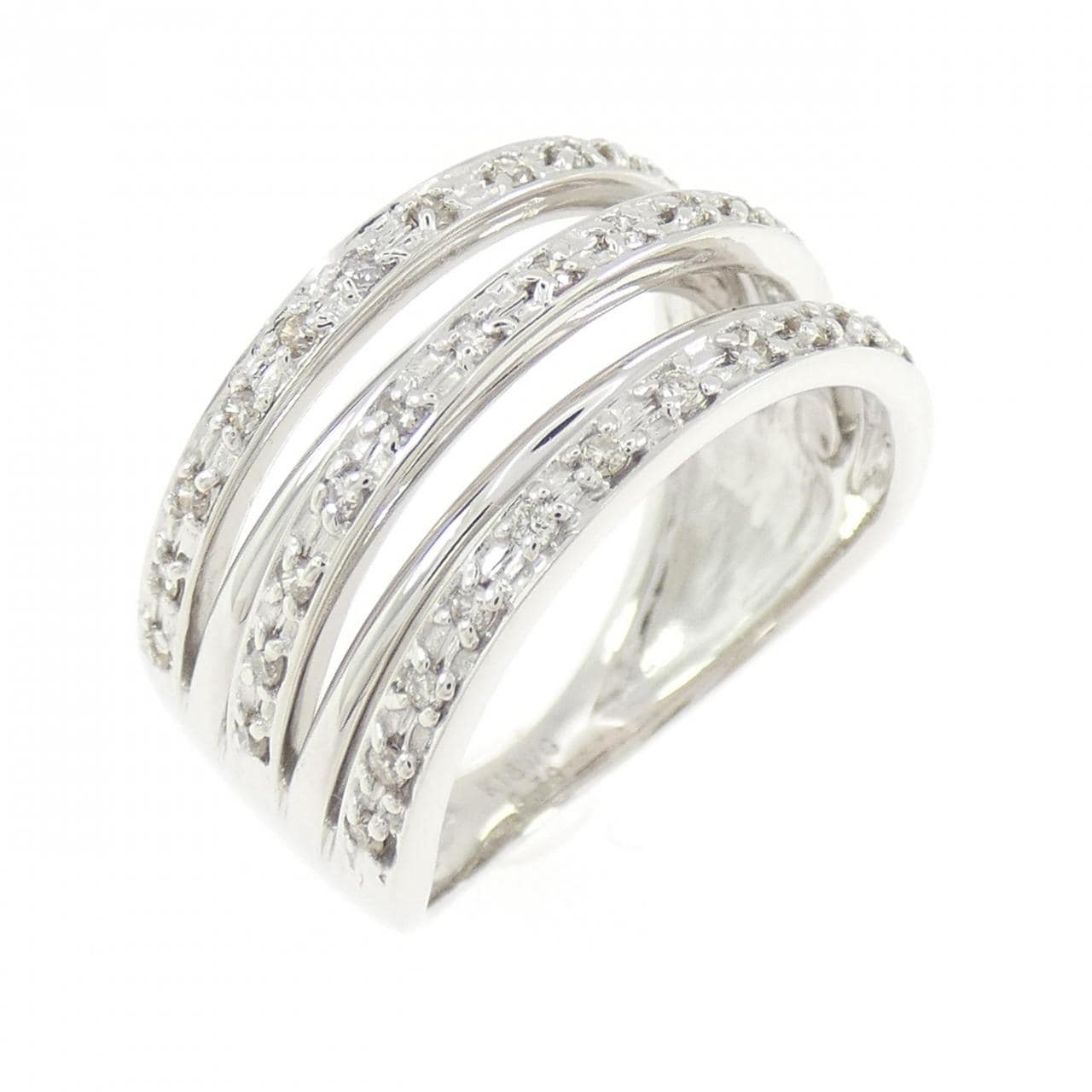 K18WG ダイヤモンド リング 0.30CT