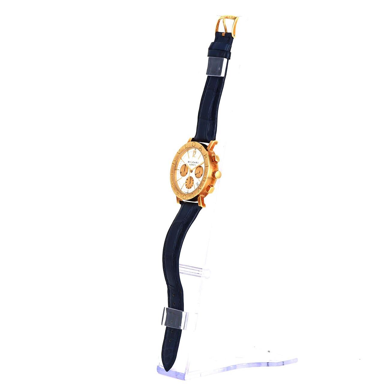 寶BVLGARI BVLGARI BVLGARI碼錶 黃金 BB38GLCH 黃金自動上弦