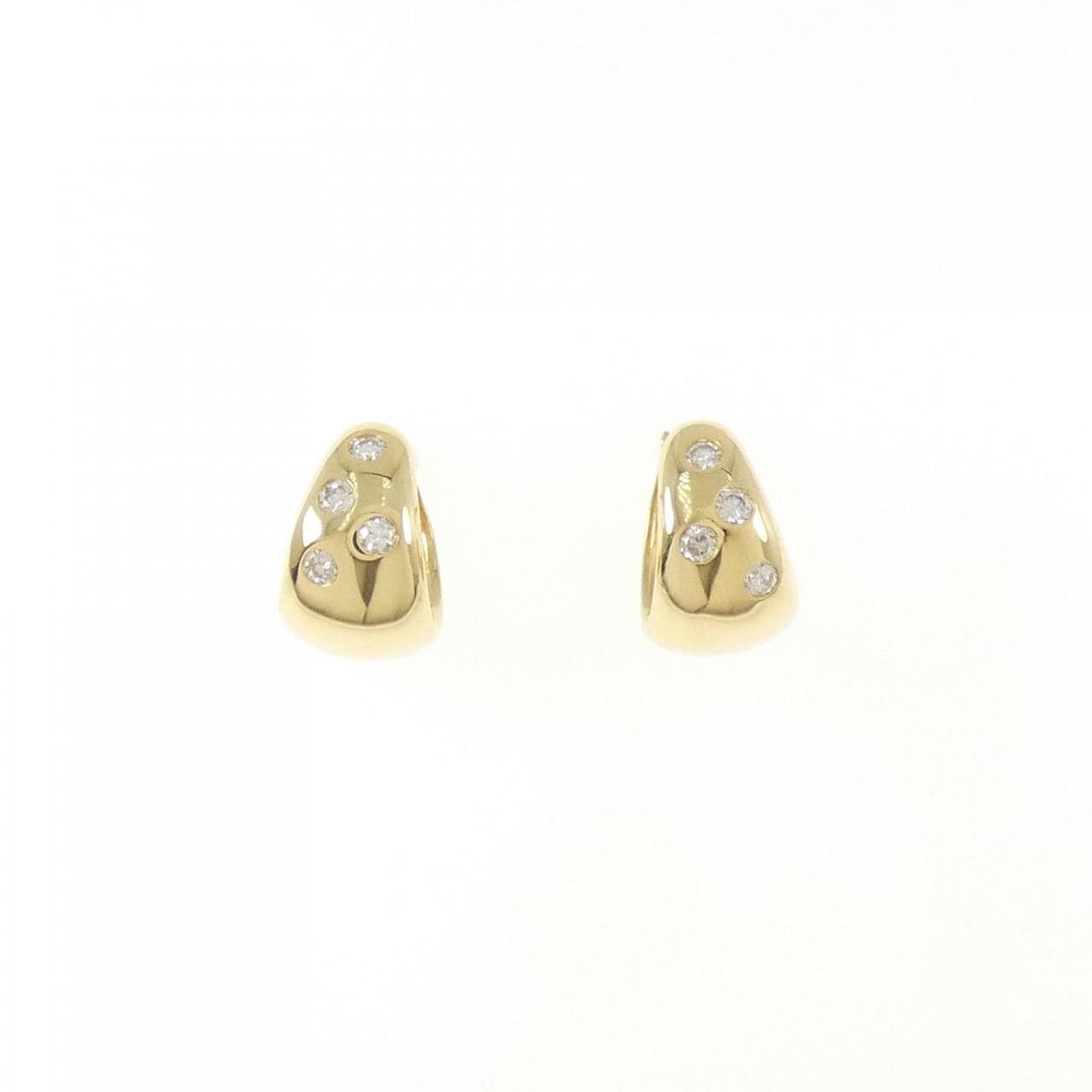 K18YG ダイヤモンド ピアス 0.22CT