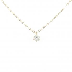 K18YG ソリティア ダイヤモンド ネックレス 0.17CT