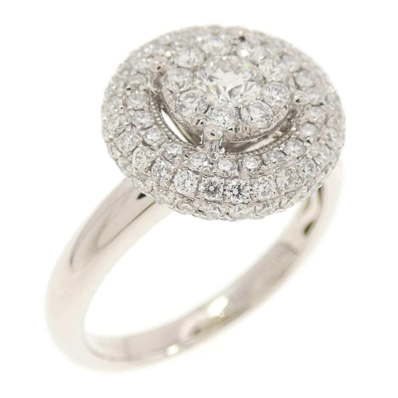 K18WG ダイヤモンド リング 0.84CT