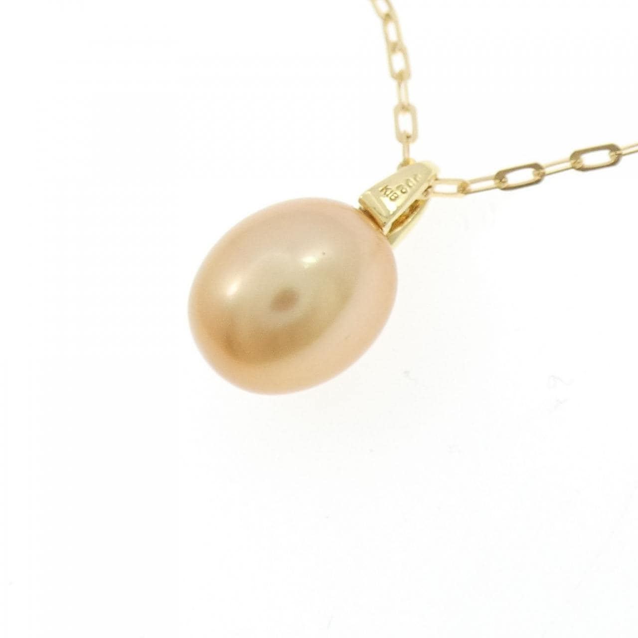 K18YG/750YG 白蝶パール ネックレス