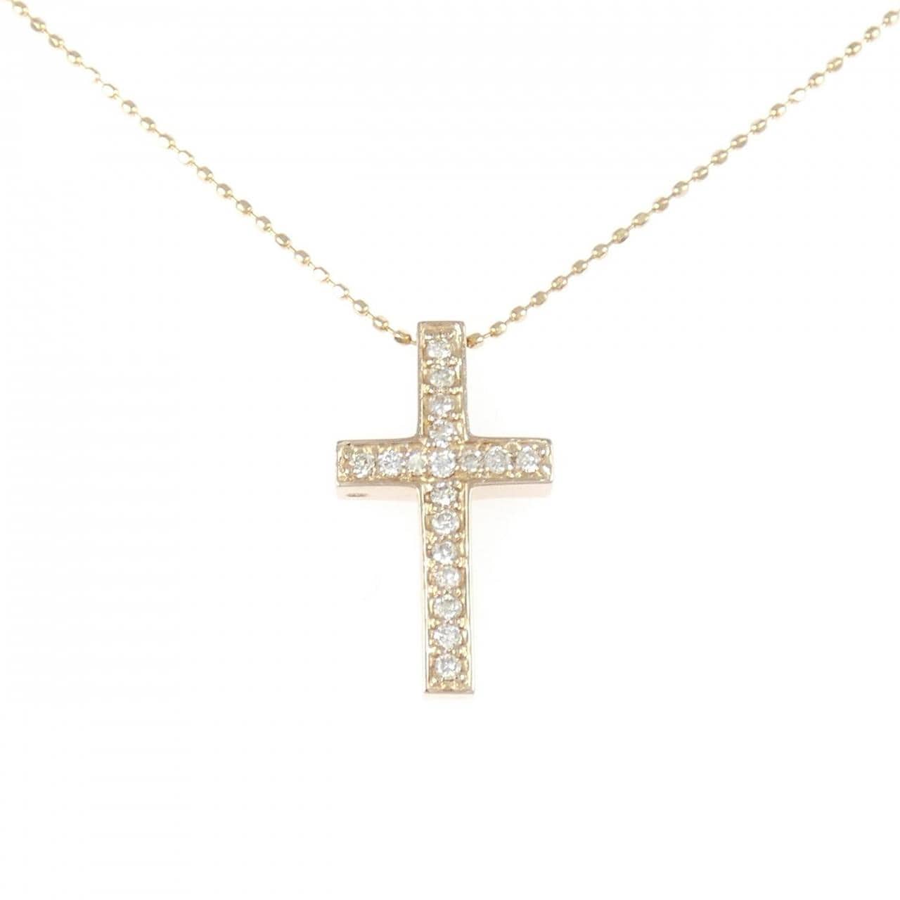 K18PG ダイヤモンド ネックレス 0.18CT