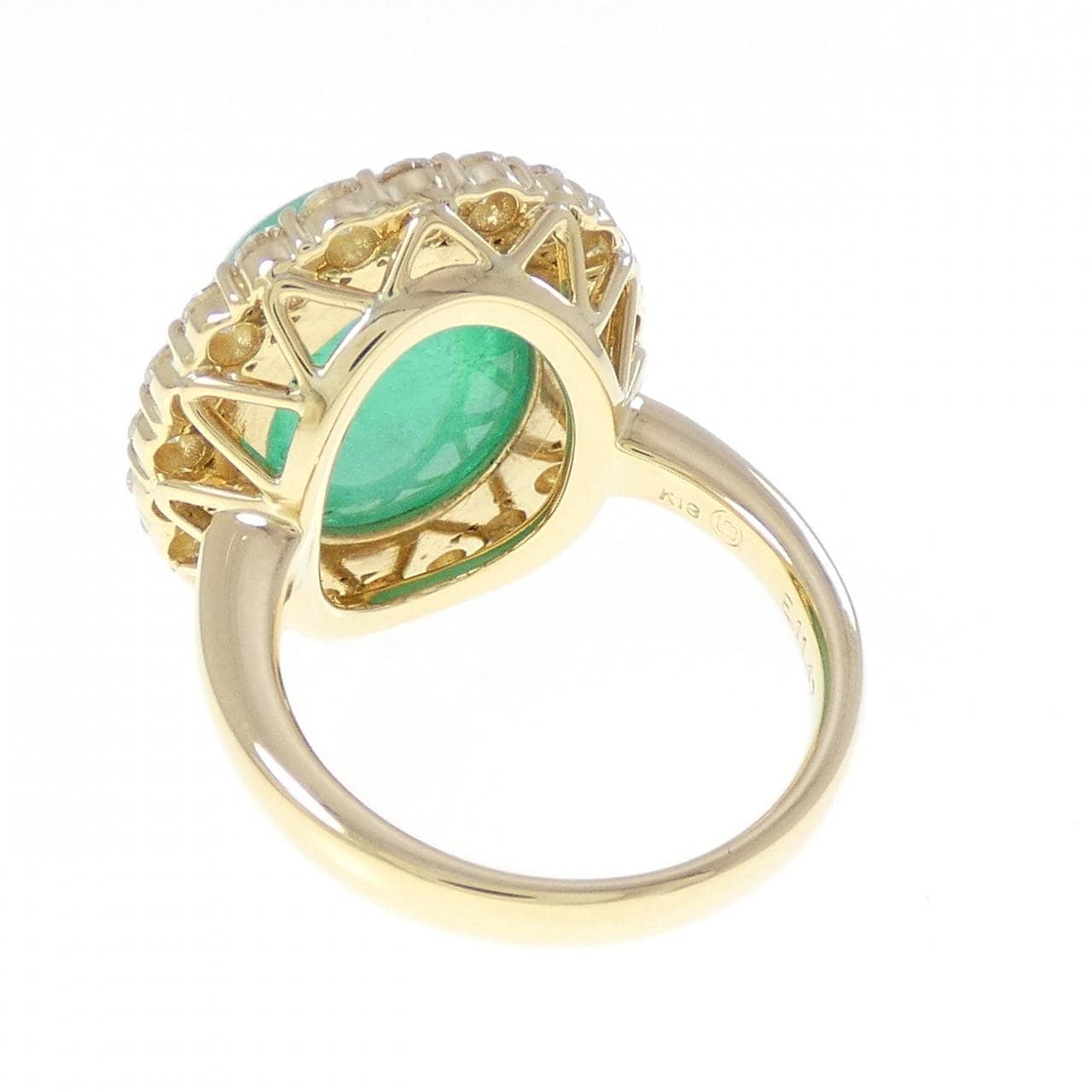 K18YG エメラルド リング 11.47CT