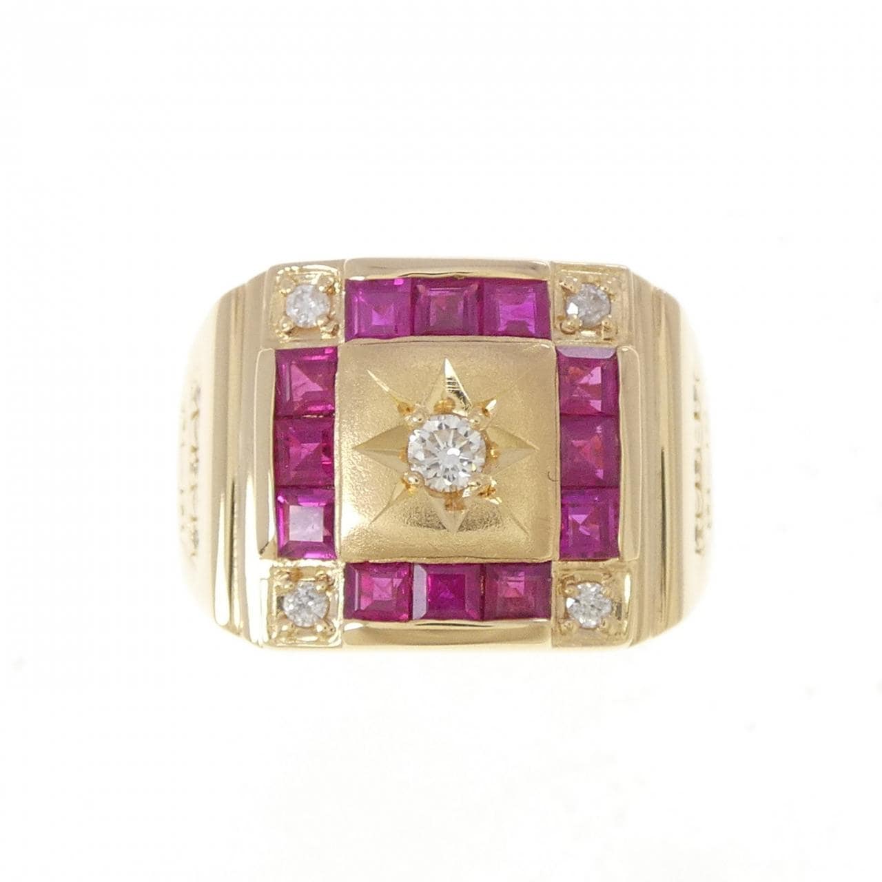 K18YG ルビー リング