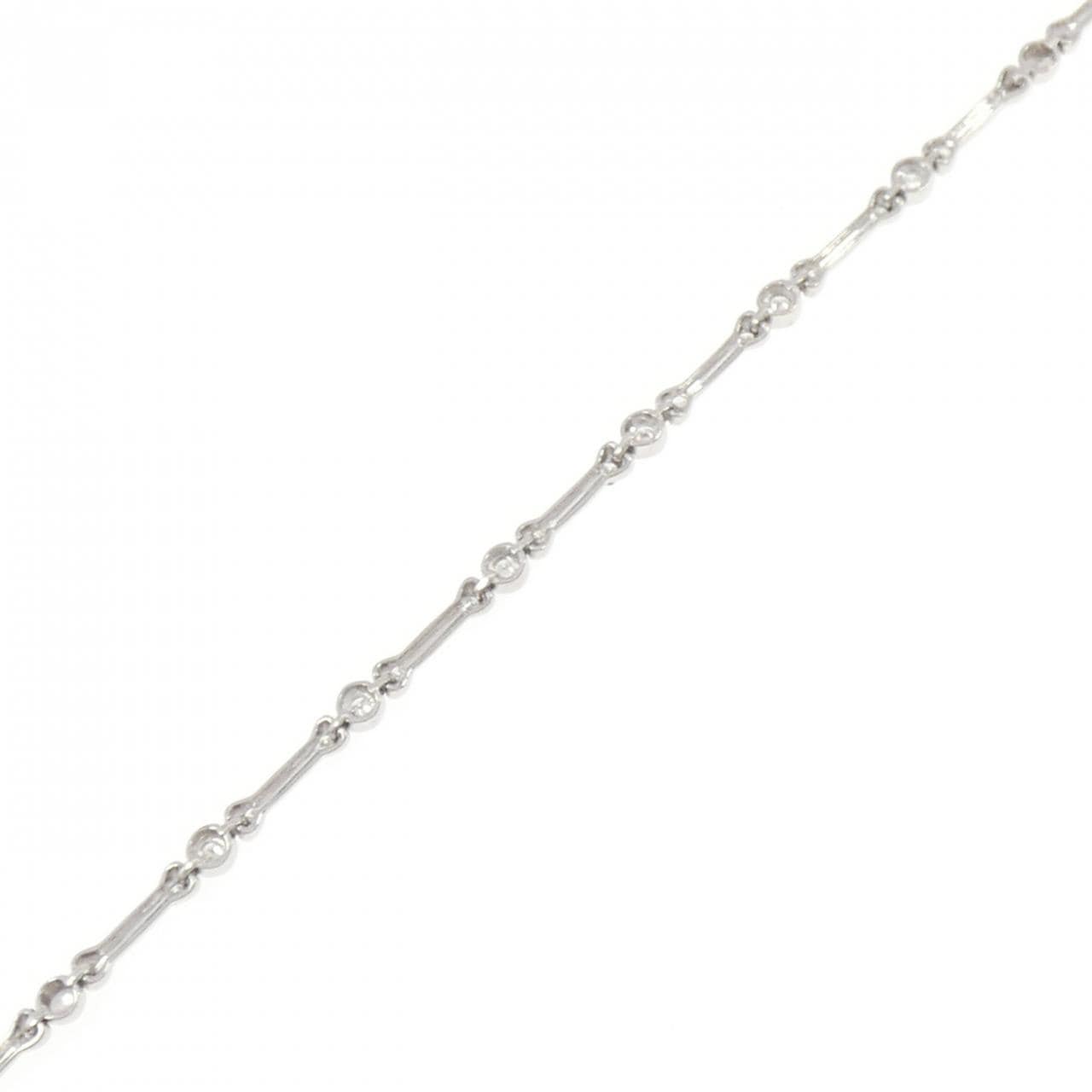 K18WG ダイヤモンド ブレスレット 0.24CT