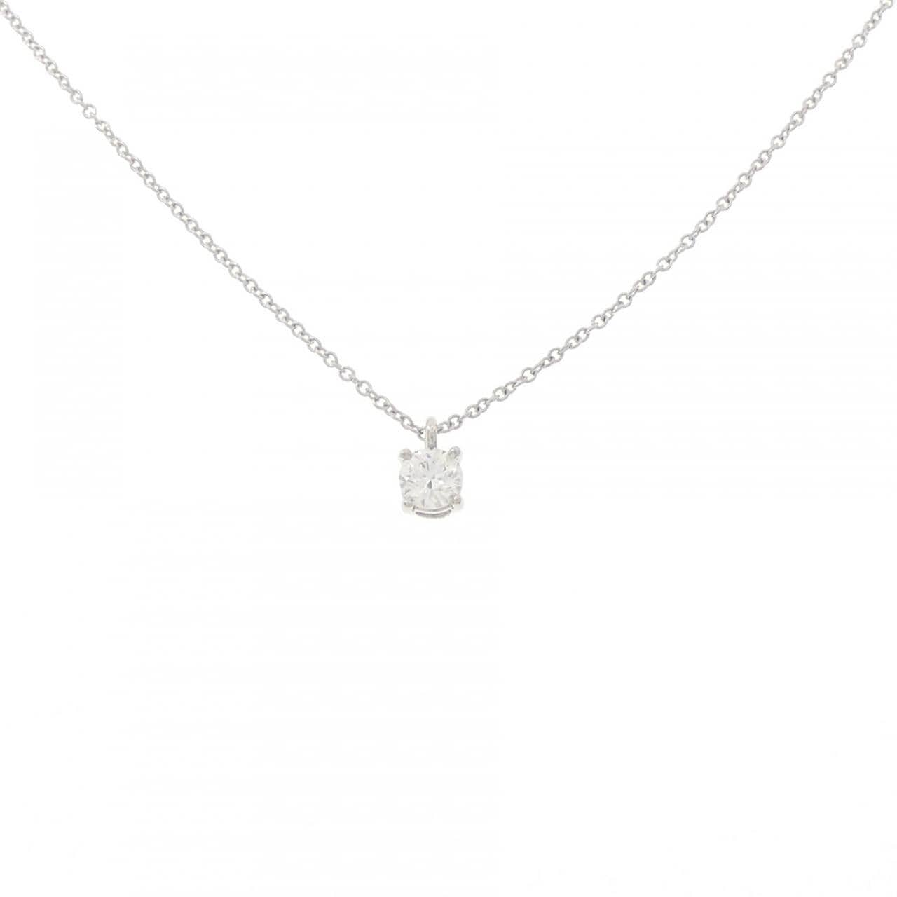 ティファニー ソリティア ネックレス 0.31CT E VS2 3EXT