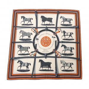 エルメス HERMES COUVERTURES ET TENUES DE JOUR カレジェアン140. ショール