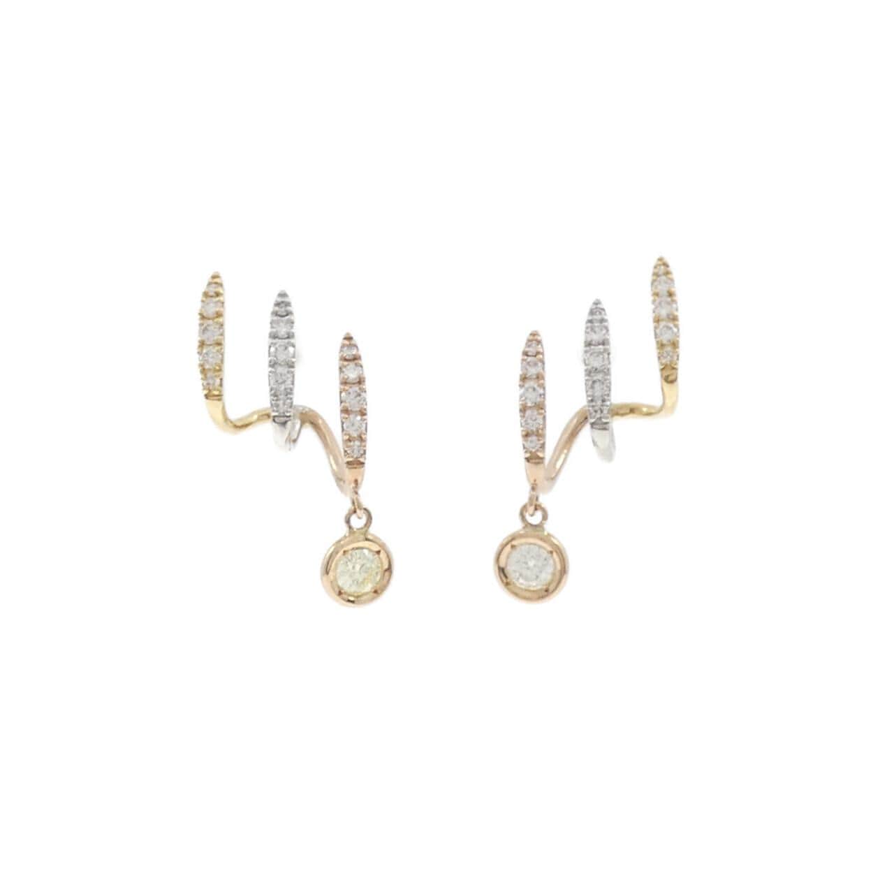 K18YG/PT950/K18PG/PT900 Diamond Earrings 0.438CT