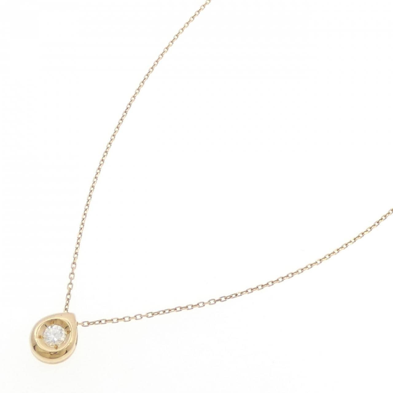 750YG ダイヤモンド ネックレス 0.323CT